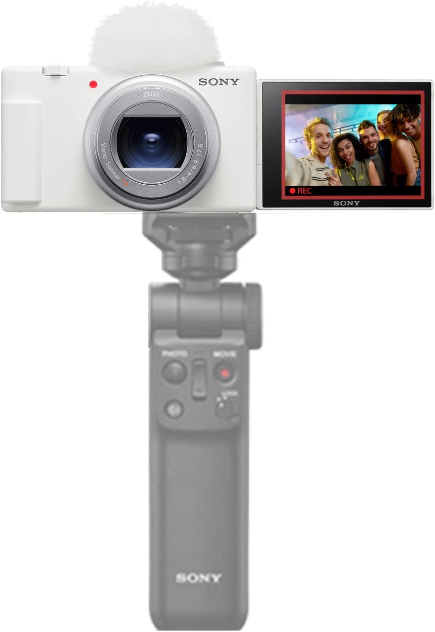 Sony ZV-1 II Vlog Camera for Content Creators and Vloggers (White)