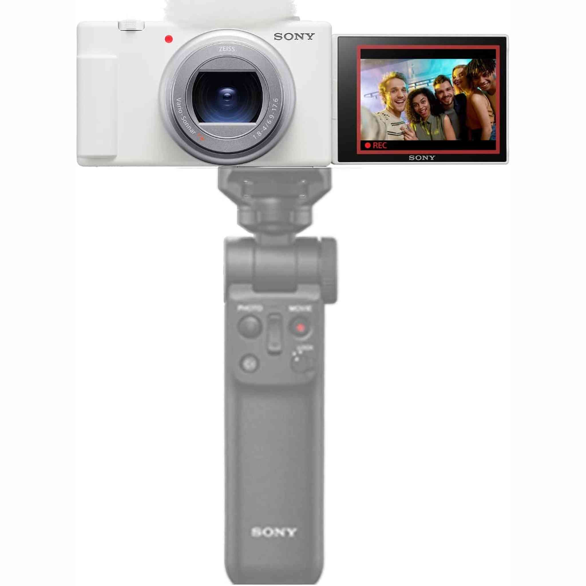 Sony ZV-1 II Vlog Camera for Content Creators and Vloggers White