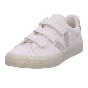 Veja Recife Logo Chromefree Womens Casual Trainers in White Black - 7 US