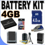 BigVALUEInc Accessory Saver 4GB Li40B Lithium Ion Battery/Rapid Charger Bundle for Pentax Optio M30 M40 T30 V10 W30 Digital Cameras