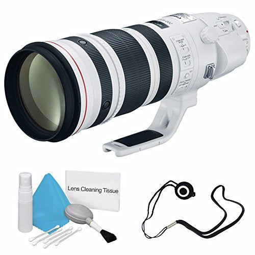 Canon EF 200-400mm f/4L is USM Lens (International Model) + Deluxe Cleaning Kit + Lens Cap Keeper Bundle