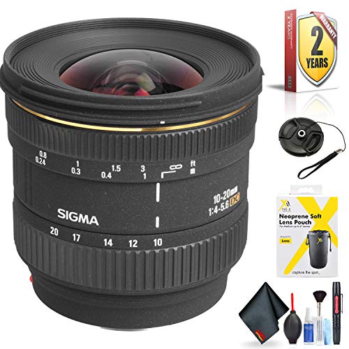 Sigma?10-20mm f/4-5.6D EX DC Lens for Sony A? for Sony A Mount + Accessories International Model with 2 Year Warranty