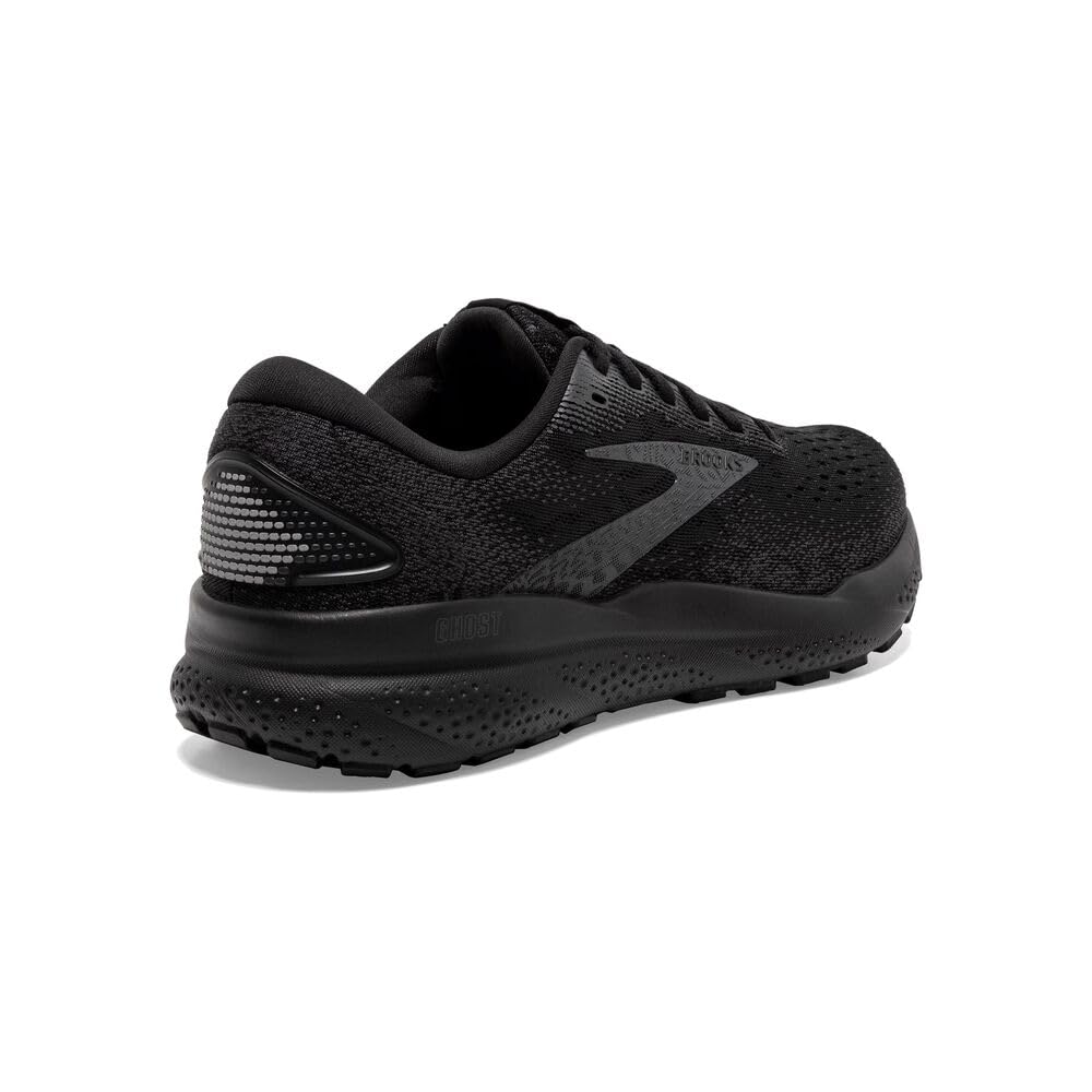 Brooks Men’s Ghost 16 Neutral Running Shoe - Black/Black/Ebony - 10.5 Medium