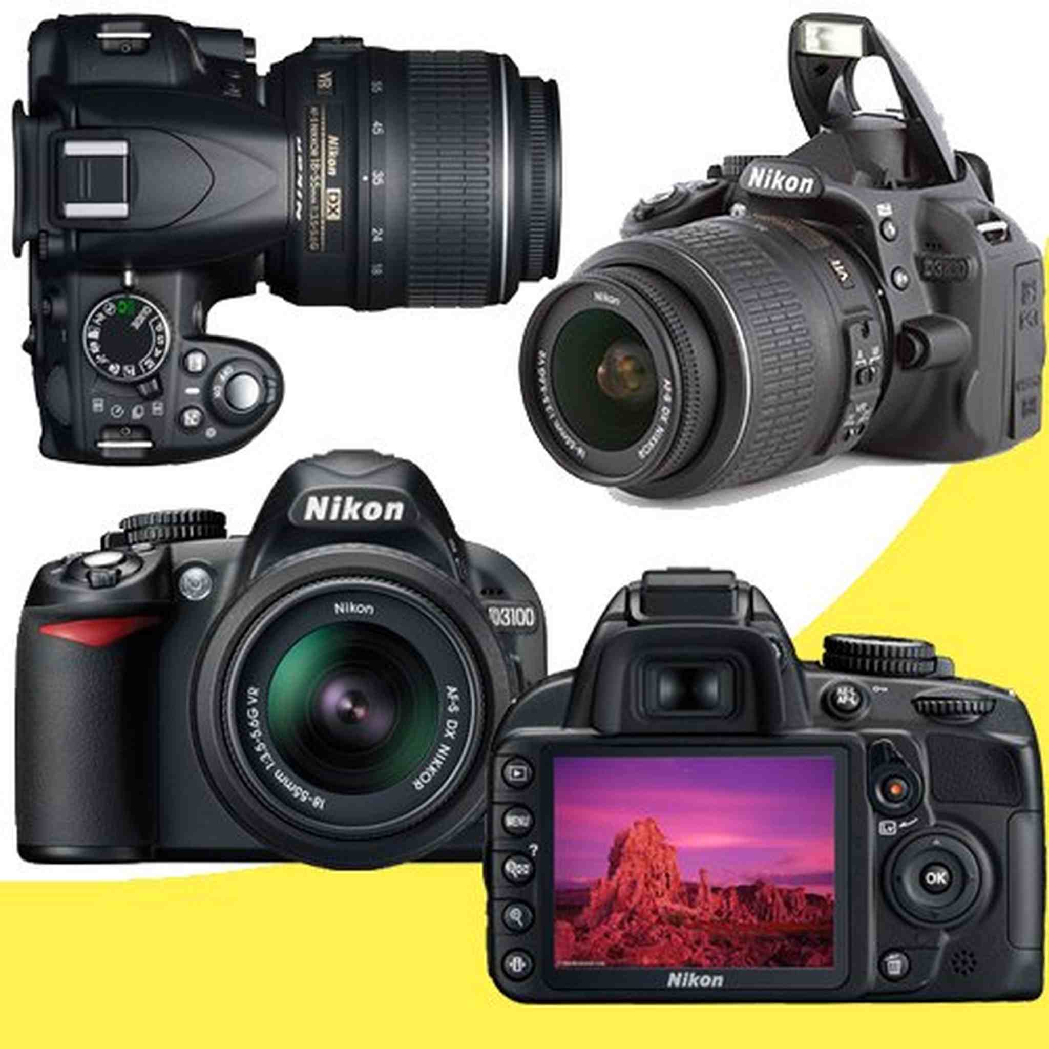 Nikon D3100 14.2MP Digital SLR Camera with 18-55mm f/3.5-5.6G AF-S DX VR and Nikon 55-200mm f/4-5.6G ED IF AF-S DX VR Zoom-Nikkor Lenses + Nikon EN-EL14 Battery + 16GB Deluxe Accessory Kit Nikon