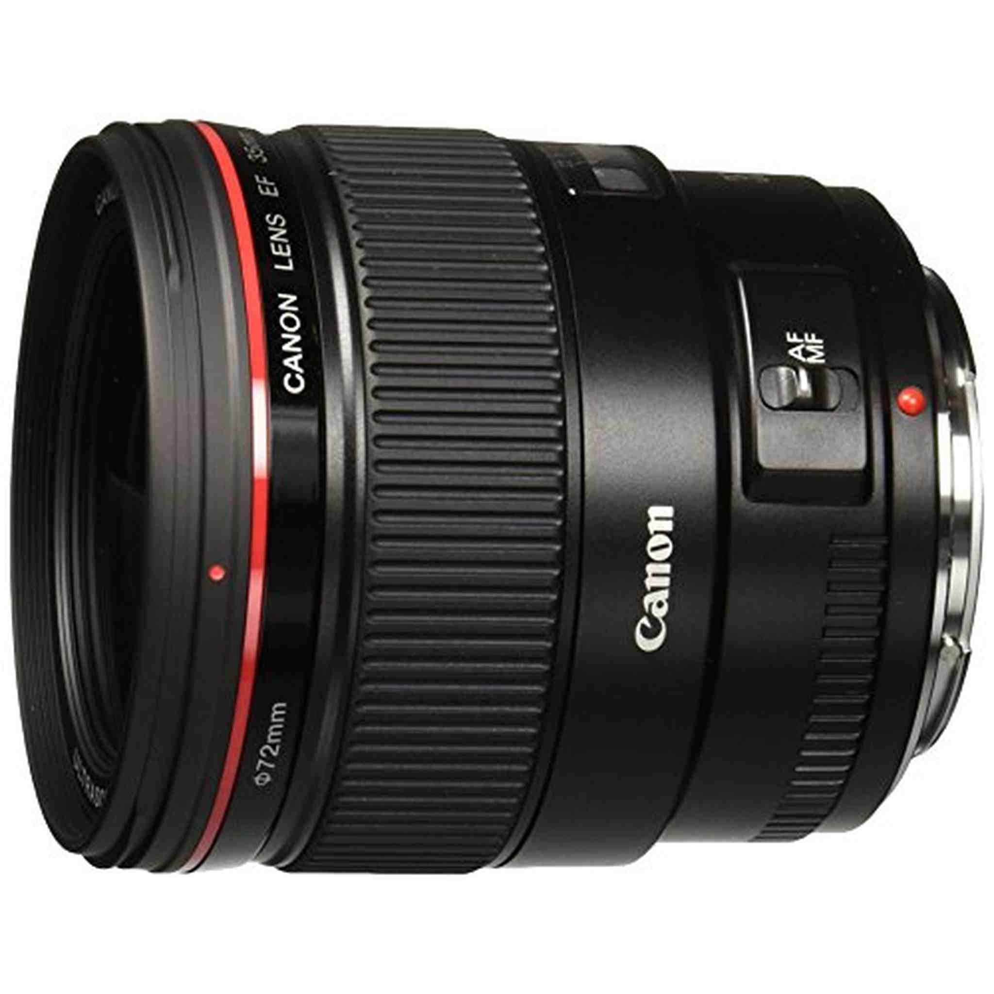 Canon EF 35mm f/1.4L USM Wide Angle Lens for Canon SLR Cameras - White Box New Bulk Packaging Canon
