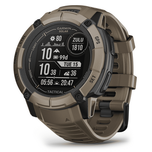 Garmin Instinct 2X Solar - Tactical Edition, Rugged GPS Smartwatch, Coyote Tan0