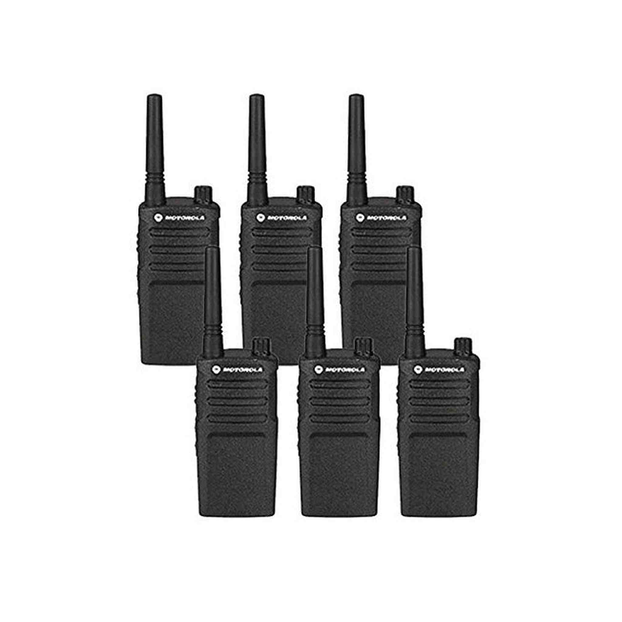 6 Pack of Motorola RMU2040 Two way Radio Walkie Talkies Motorola