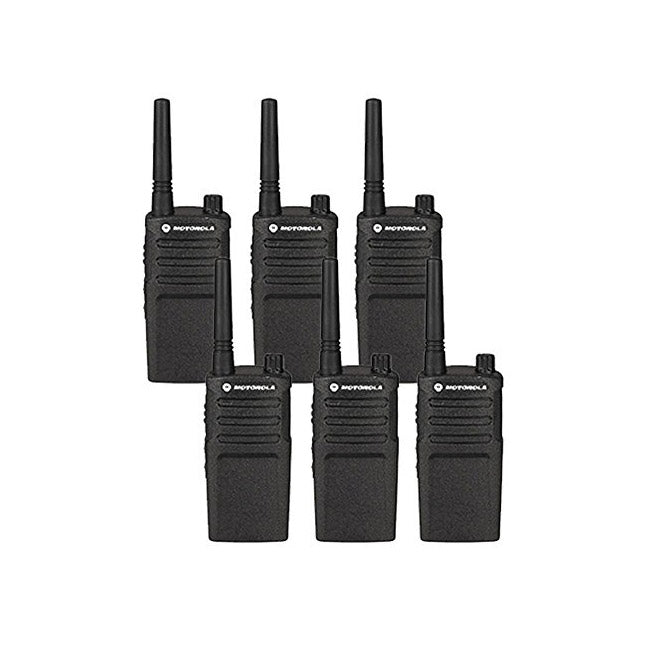 6 Pack of Motorola RMU2040 Two way Radio Walkie Talkies