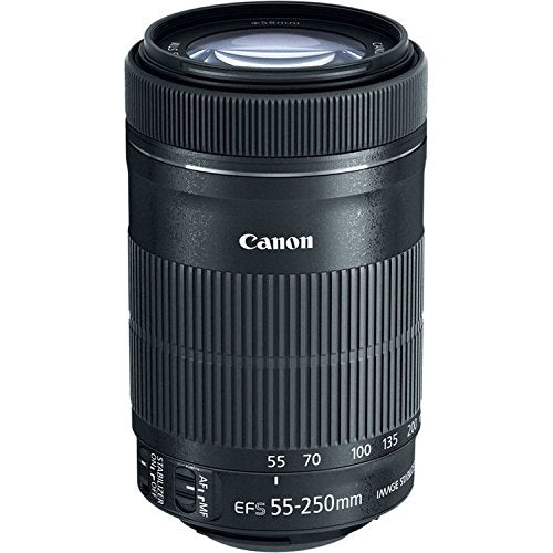 Canon EOS Rebel T6 DSLR Camera with 18-55mm is Lens & 55-250mm is STM Lens + UV FLD CPL Filter Kit Starter Bundle
