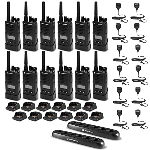 12 x Motorola RMU2080d On-Site 2-Way Radio with Display - 12 Pack W/ Mics Bundle