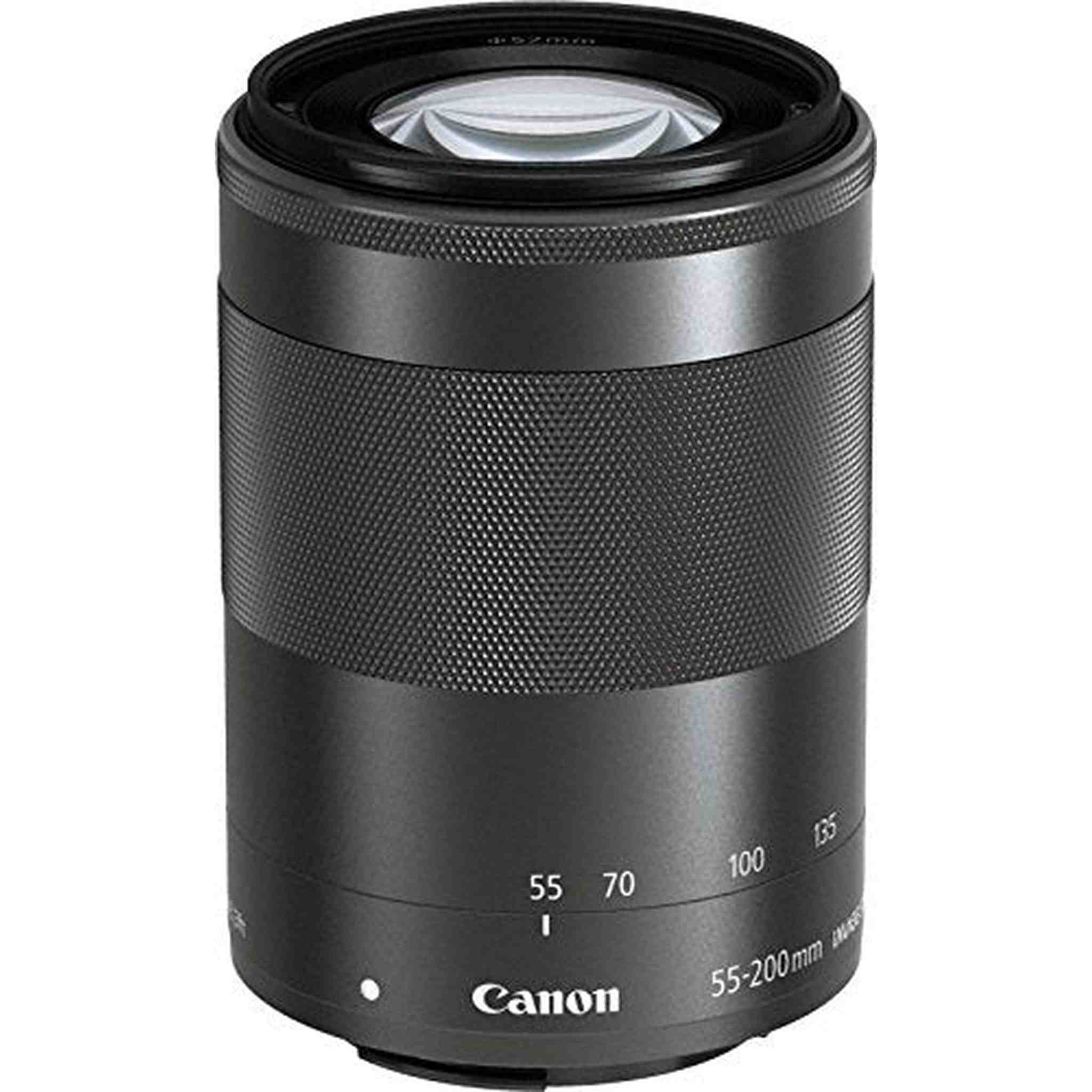 Canon EF-M 55-200mm f/4.5-6.3 Image Stabilization STM Lens (Black) International Version (No Warranty) - Used