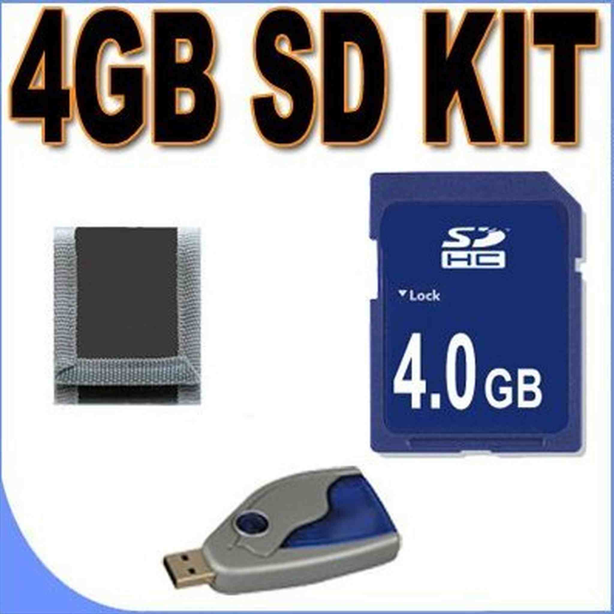 4GB SD/HC Memory Card Secure Digital BigVALUEInc Accessory Saver Bundle for Nikon Digital Cameras