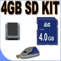 4GB SD/HC Memory Card Secure Digital BigVALUEInc Accessory Saver Bundle for Digital Recorders