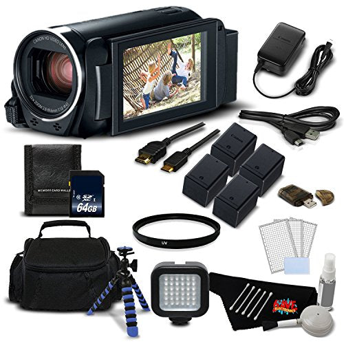 Canon VIXIA HF R800 Camcorder Black Full HD 1080p - Platinum Level Bundle