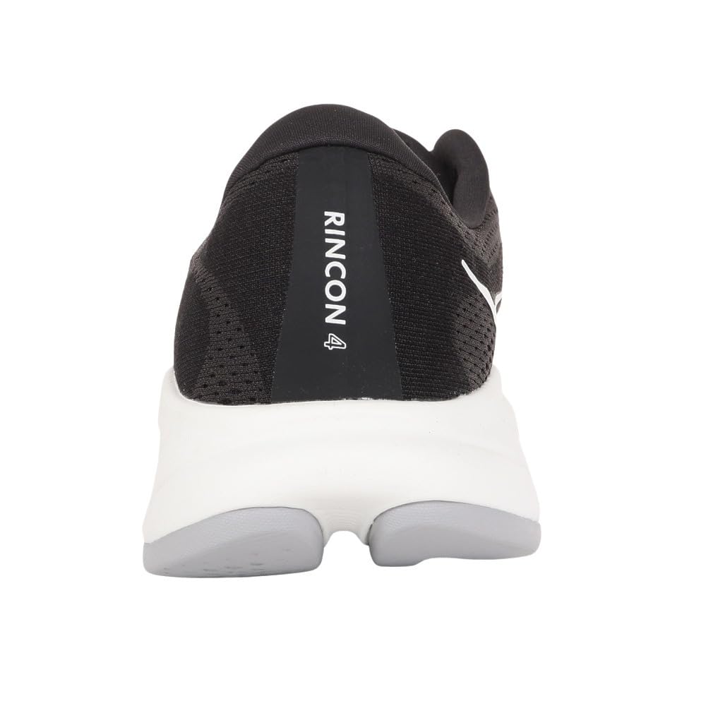 Hoka Men's Rincon 4 Sneaker, Black/White, 8