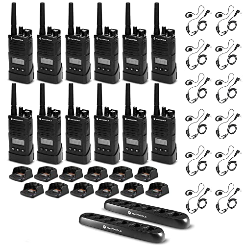 12 x Motorola RMU2080d On-Site 2-Way Radio with Display - 12 Pack W/ Mics Bundle