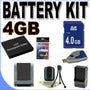 BigVALUEInc Accessory Saver 4GB Li40B Lithium Ion Battery/Rapid Charger Bundle for Pentax Optio M30 M40 T30 V10 W30 Digital Cameras
