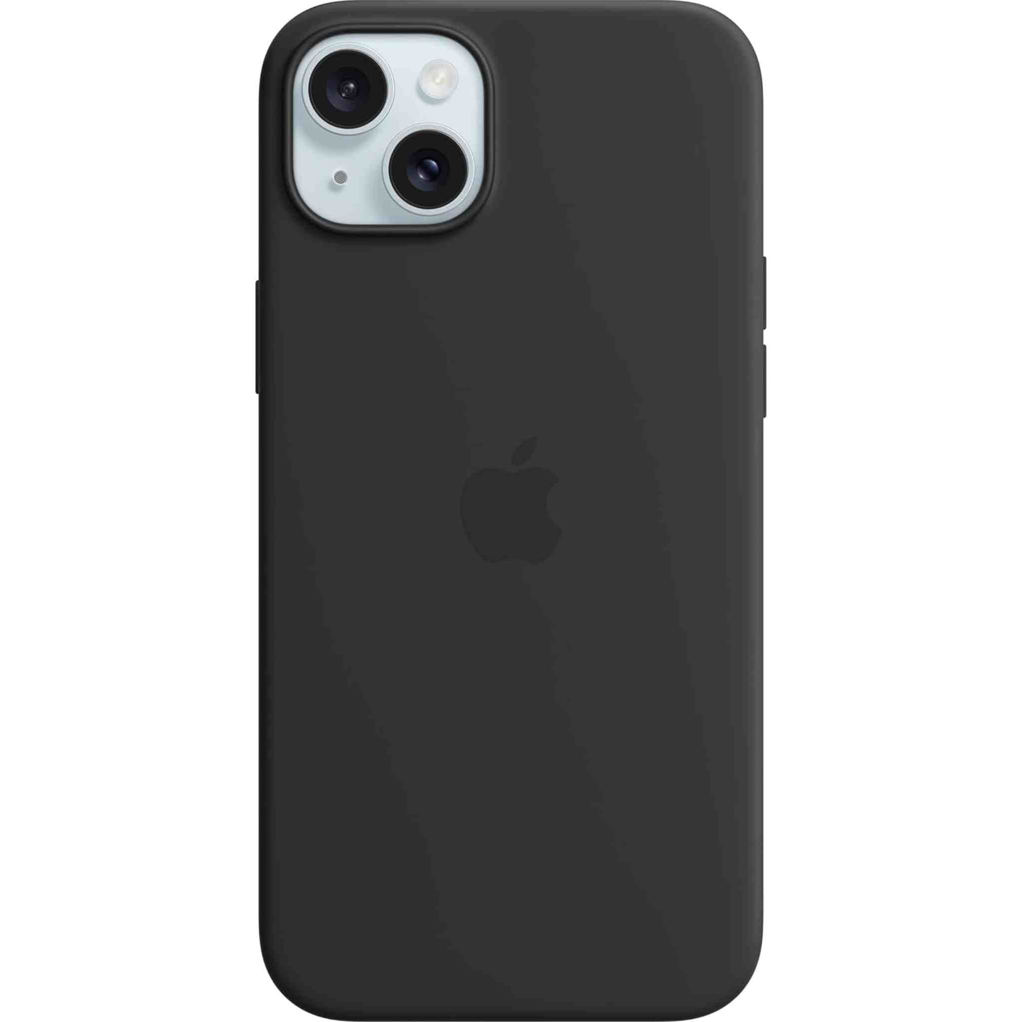 Apple iPhone 15 Plus Silicone Case with MagSafe - Black