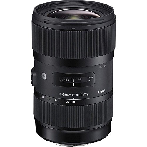 Sigma AF 18-35mm f/1.8 DC HSM Lens for Canon Includes Sandisk 64GB Extreme SD Memory UHS-I Card w/ 90/60MB/s Read/Write Bundle