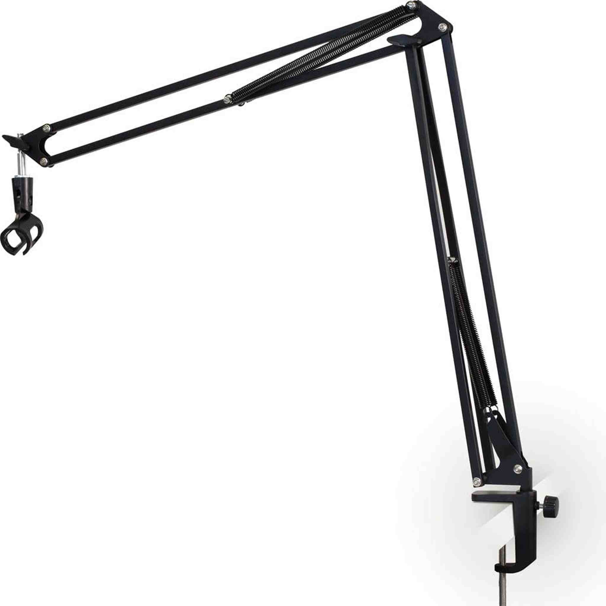 ULTIMATE SUPPORT JSBCM50 JamStands Series External Spring Style Ultimate Broadcast Mic Stand Dual Exterior Spring Design Ergonomic Adjust Knob Sturdy Table Clamp System Ultimate Support