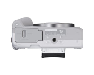 Canon EOS R50 Mirrorless Vlogging Camera Body Only/White , RF Mount, 24.2 MP, 4K Video, DIGIC X Image Processor, Subject Detection & Tracking, Compact, Smartphone Connection, Content Creator