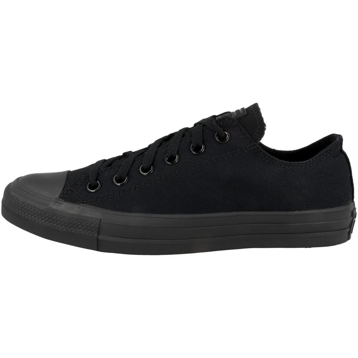 Converse Unisex Chuck Taylor All Star Core Ox Sneaker, Monochrome Black, Men's 7, Women's 9 Medium