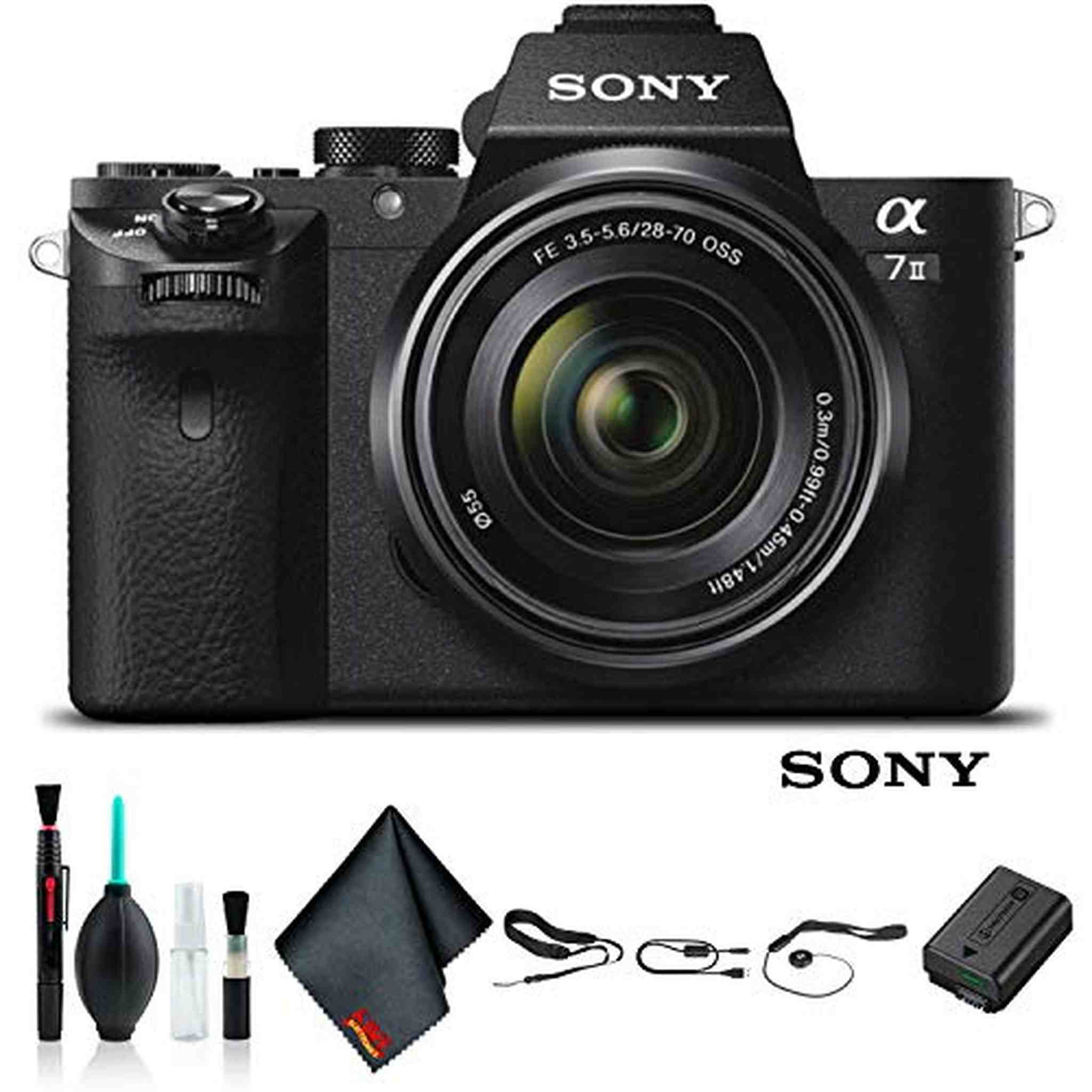Sony Alpha a7 II Mirrorless Camera with FE 28-70mm f/3.5-5.6 OSS Lens ILCE7M2K/B Bundle Sony