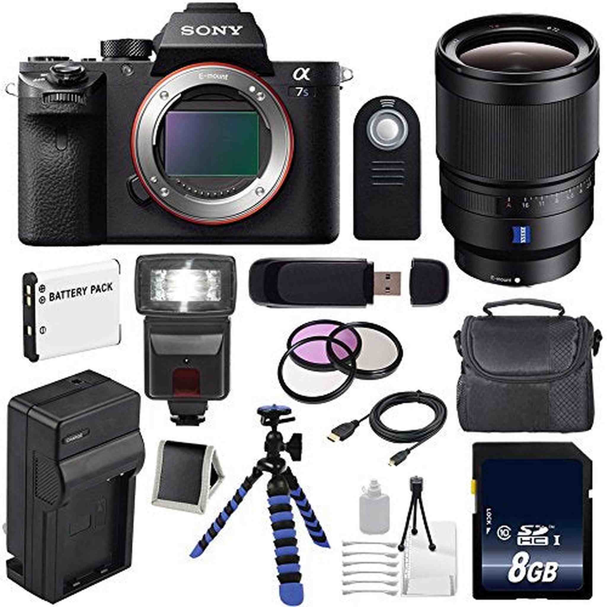 Sony Alpha a7S II a7S Mark II a7SII ILCE7SM2/B Mirrorless Digital Camera International Model + Sony Distagon T FE 35mm