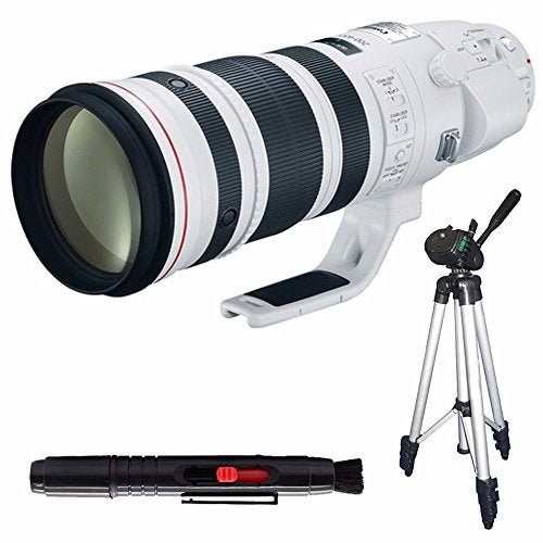 Canon EF 200-400mm f/4L is USM Lens (International Model) + Full Size Tripod Bundle