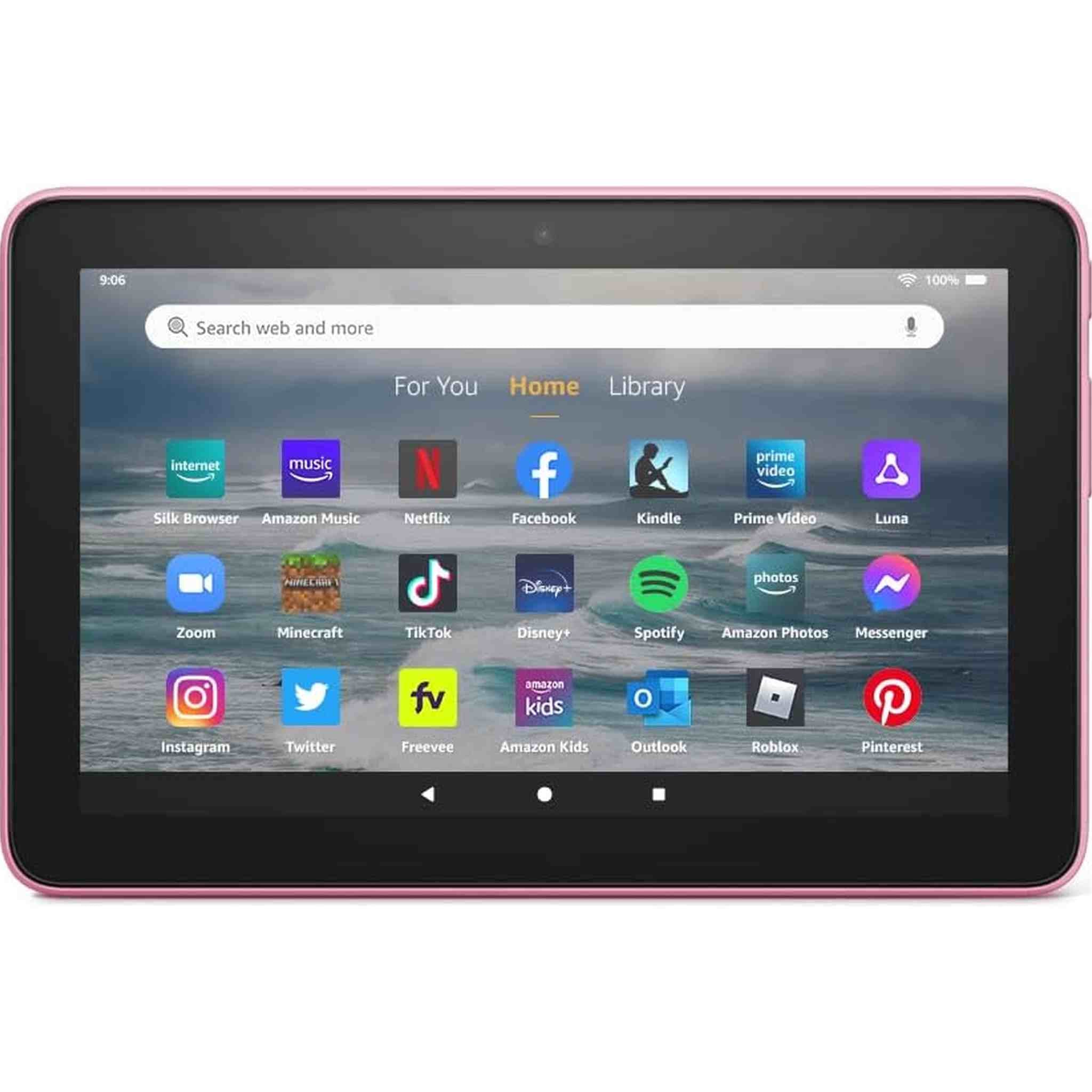 Amazon Fire 7 tablet, 7” display, read and watch, under $60 with 10-hour battery life, (2022 release), 32 GB, Rose