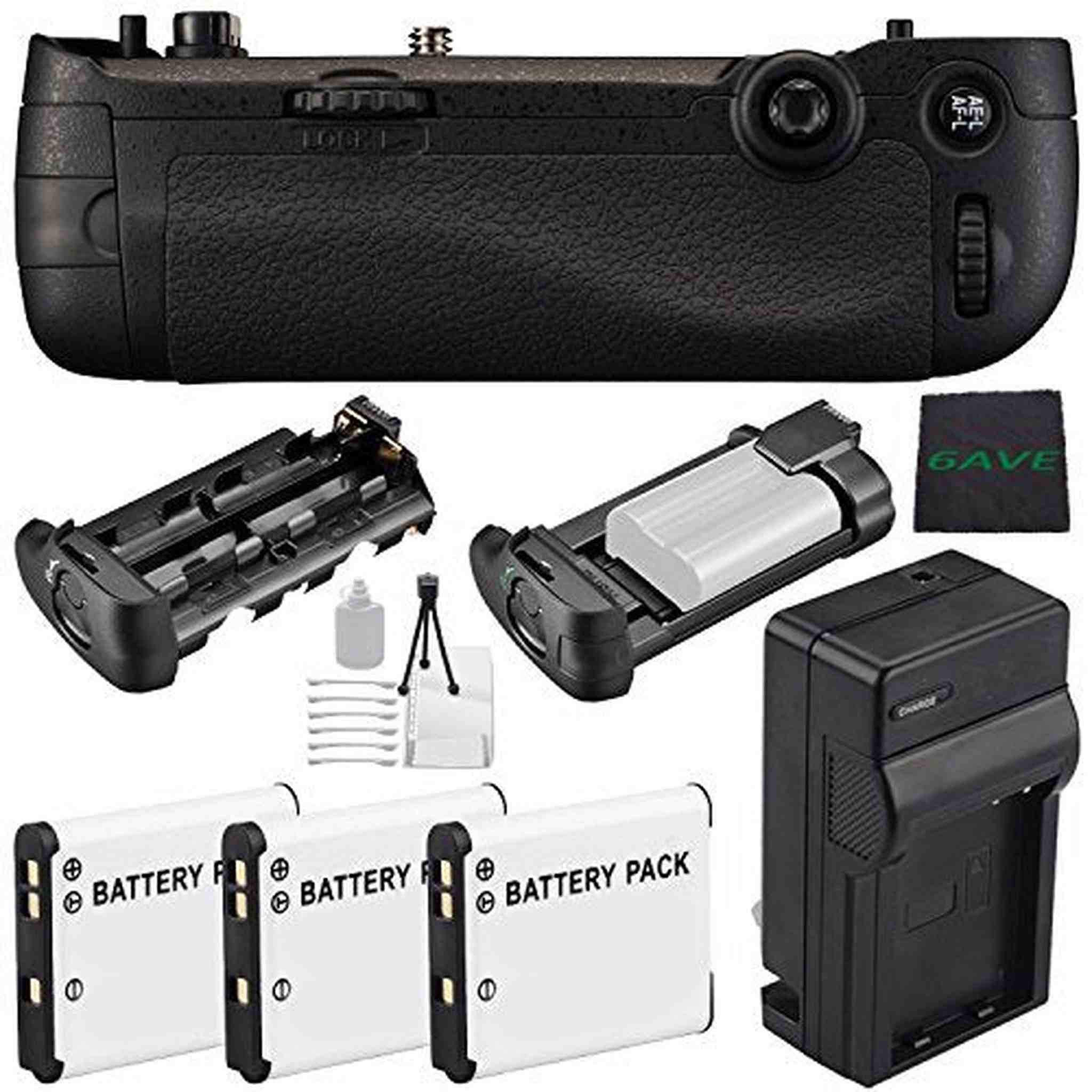 Nikon MB-D16 Multi Battery Power Pack for D750 Certified Refurbished + EN-EL15 Replacement Li-on Battery + Microfiber Nikon