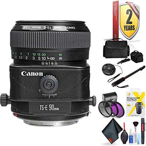 Canon Ts-E 90mm F/2.8 Tilt-Shift Lens for Canon 6D, 5D Mark IV, 5D Mark III, 5D Mark II, 6D Mark II, 5Dsr, 5Ds, 1Dx, 1Dx