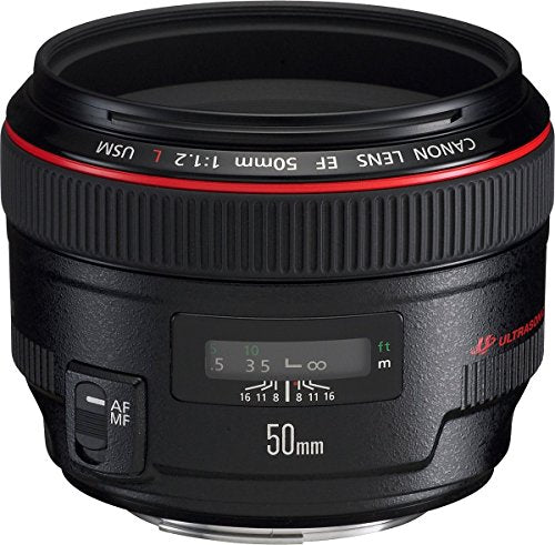Canon EF 50mm f/1.2 L USM Lens for Canon Digital SLR Cameras - International Model