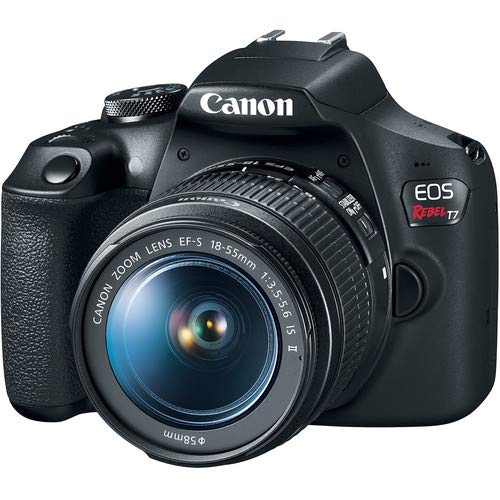 Canon EOS Rebel T7 DSLR Camera with 18-55mm Lens Bundle with 32GB Memory Card + 3pc Filter Kit + Angle Lens + Telephoto