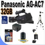 Panasonic AG-AC7 Shoulder Mount AVCHD Camcorder W/32GB SDHC Memory Bundle!