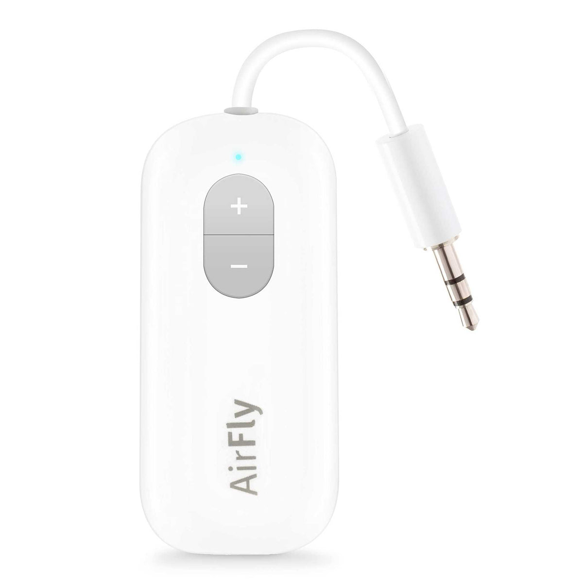Twelve South AirFly SE, Bluetooth Wireless Audio Transmitter for AirPods/Wireless or Noise-Cancelling Headphones Use with Any 3.5 mm Audio Jack on Airplanes, Gym Equipment or iPad/Tablets