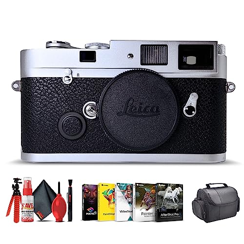 Leica MP 0.72 Rangefinder Camera Silver 10301 + Corel Photo Software + Case + More