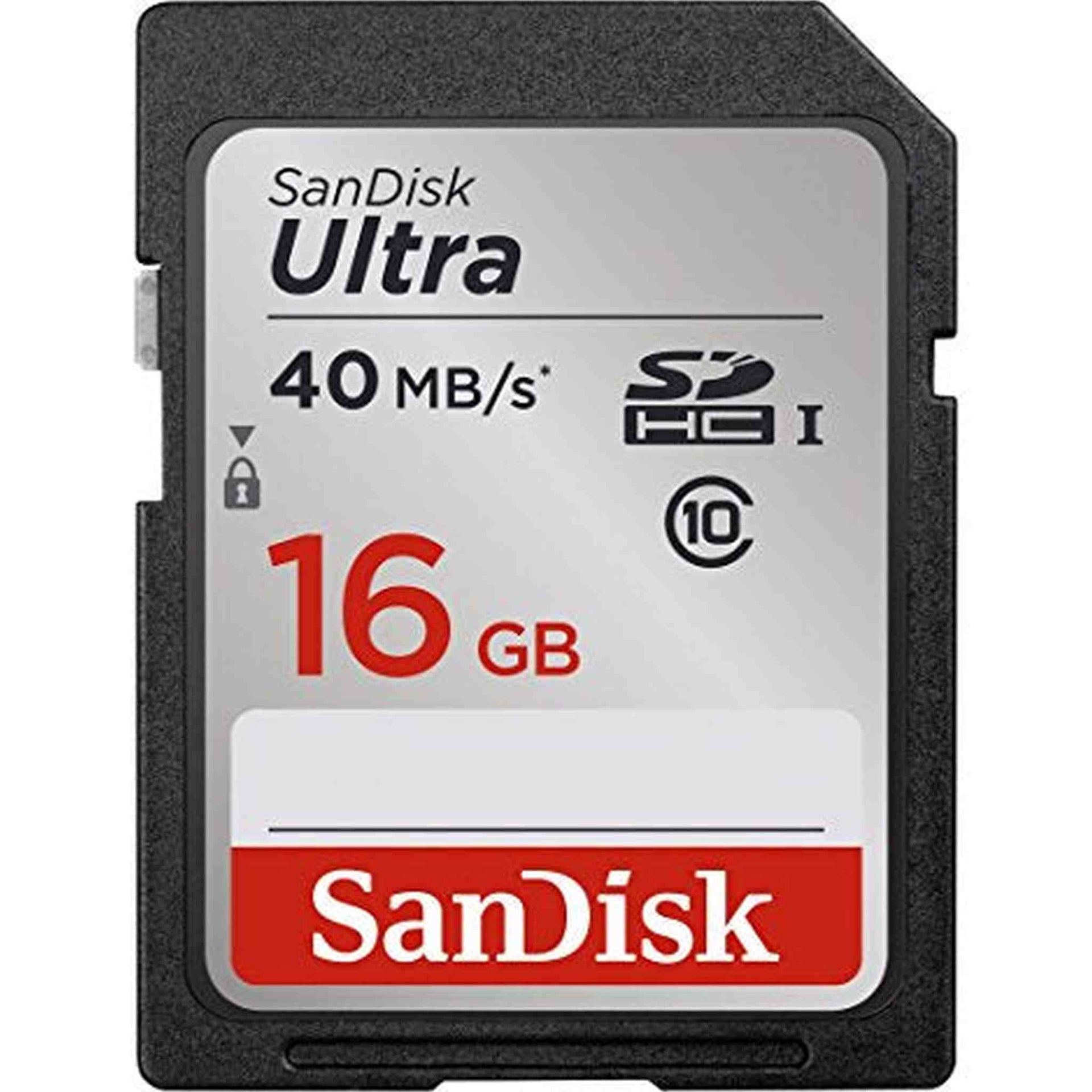 SanDisk Ultra 16GB Class 10 SDHC Memory Card Up To 40MB/s- SDSDUN-0016G-G46 Older Version