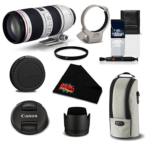 Canon EF 70-200mm f/2.8L is II USM Telephoto Zoom Lens 2751B002 Deluxe Bundle- International Version