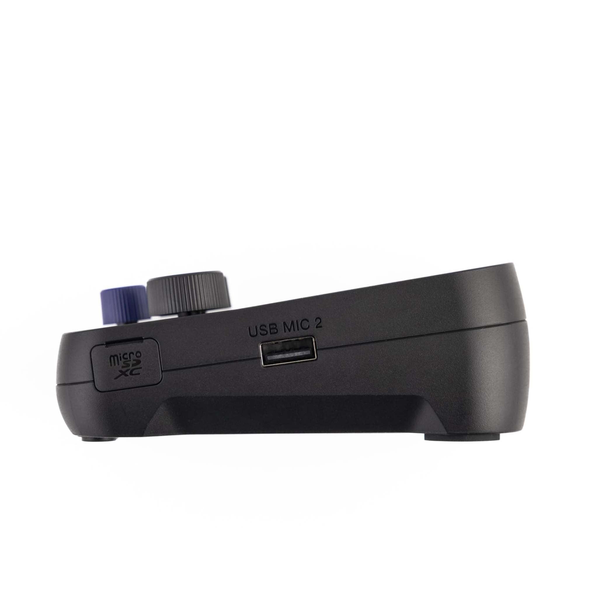 PodTrak P2 Podcast Recorder with 2 USB Mic Inputs, 2 Headphone Outputs, AI Noise Reduction, Tone & COMP Effects, Remote Guest Recording, SD Cards up to 1TB, Battery Powered, & USB-C Powered
