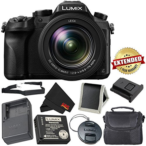 PANASONIC LUMIX DMC-FZ2500 4K Point and Shoot Camera w/20X Leica DC Vario-ELMARIT F2.8-4.5 Lens - International Version Base Bundle