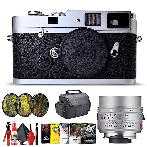 Leica MP 0.72 Rangefinder Camera Silver + Leica 35mm f/1.4 Lens + Filter Kit + More