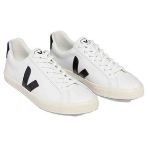Veja Women's Esplar Logo Sneakers, Extra White/Black, 5 Medium US