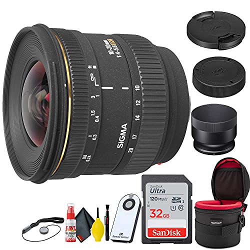 Sigma 10-20MM F/4-5.6 EX DC F/ SONY A Mount + 32GB SD Card Bundle