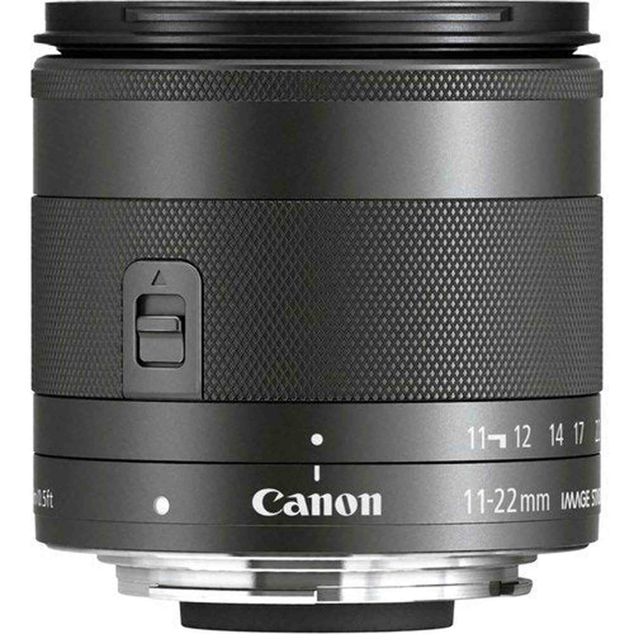 Canon EF-M 11-22mm F/4-5.6 is STM Lens for Canon Eos M, M2, M3, M5, M6, M1 M5 M10 Accessories International Model + 2 Y