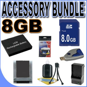 BigVALUEInc Saver Accessory 8GB SDHC Bundle Lithium Ion Battery/Rapid...