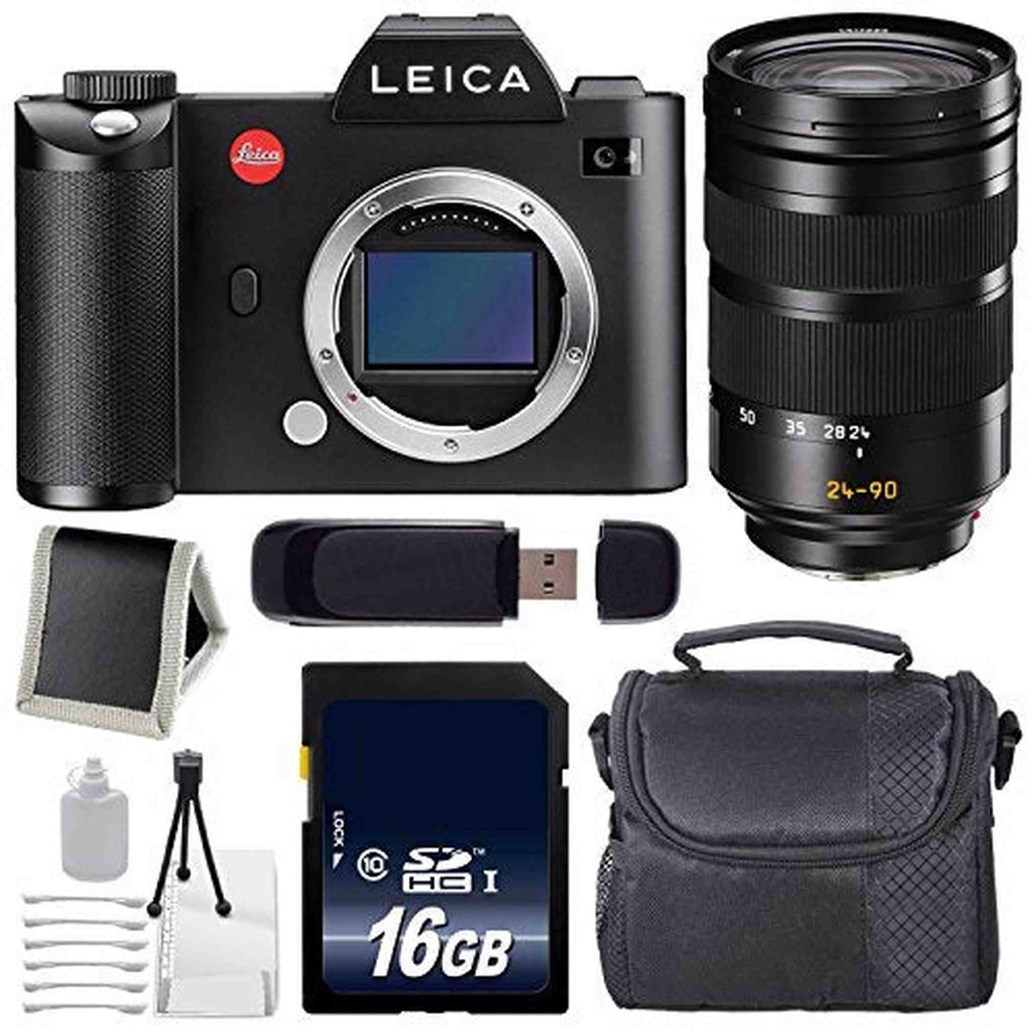 Leica SL Typ 601 Mirrorless Digital Camera International Version + Leica Vario-Elmarit-SL 24-90mm f/2.8-4 ASPH. Lens Leica