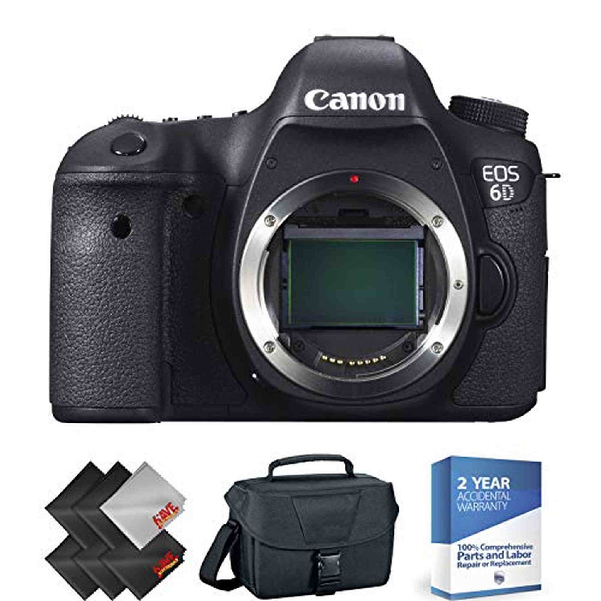 Canon EOS 6D DSLR Camera Body Only - Open Box + 2 Year Accidental Warranty Canon