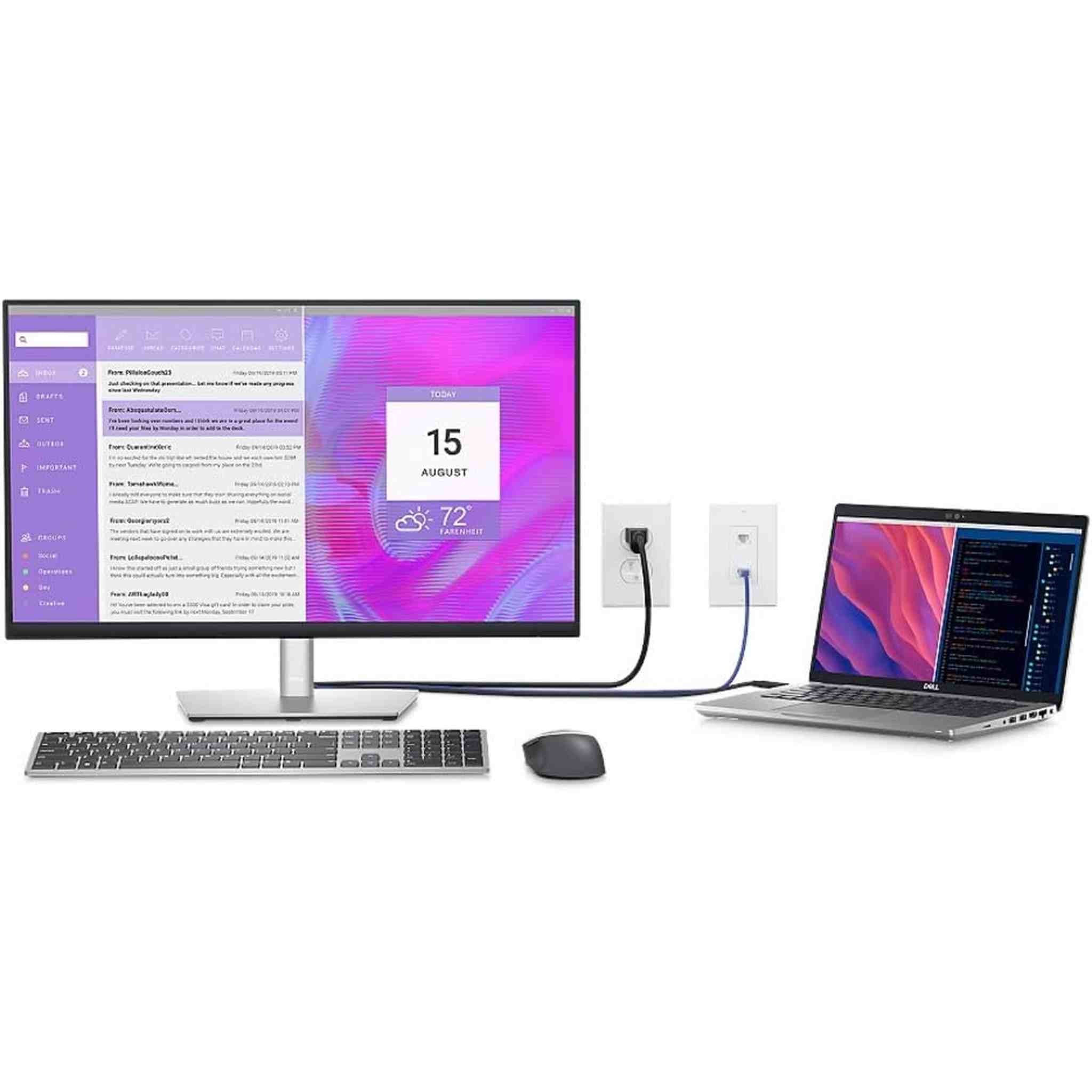 Dell P2723QE USB-C Hub Monitor - 26.96"4K 3840 x 2160 - Black