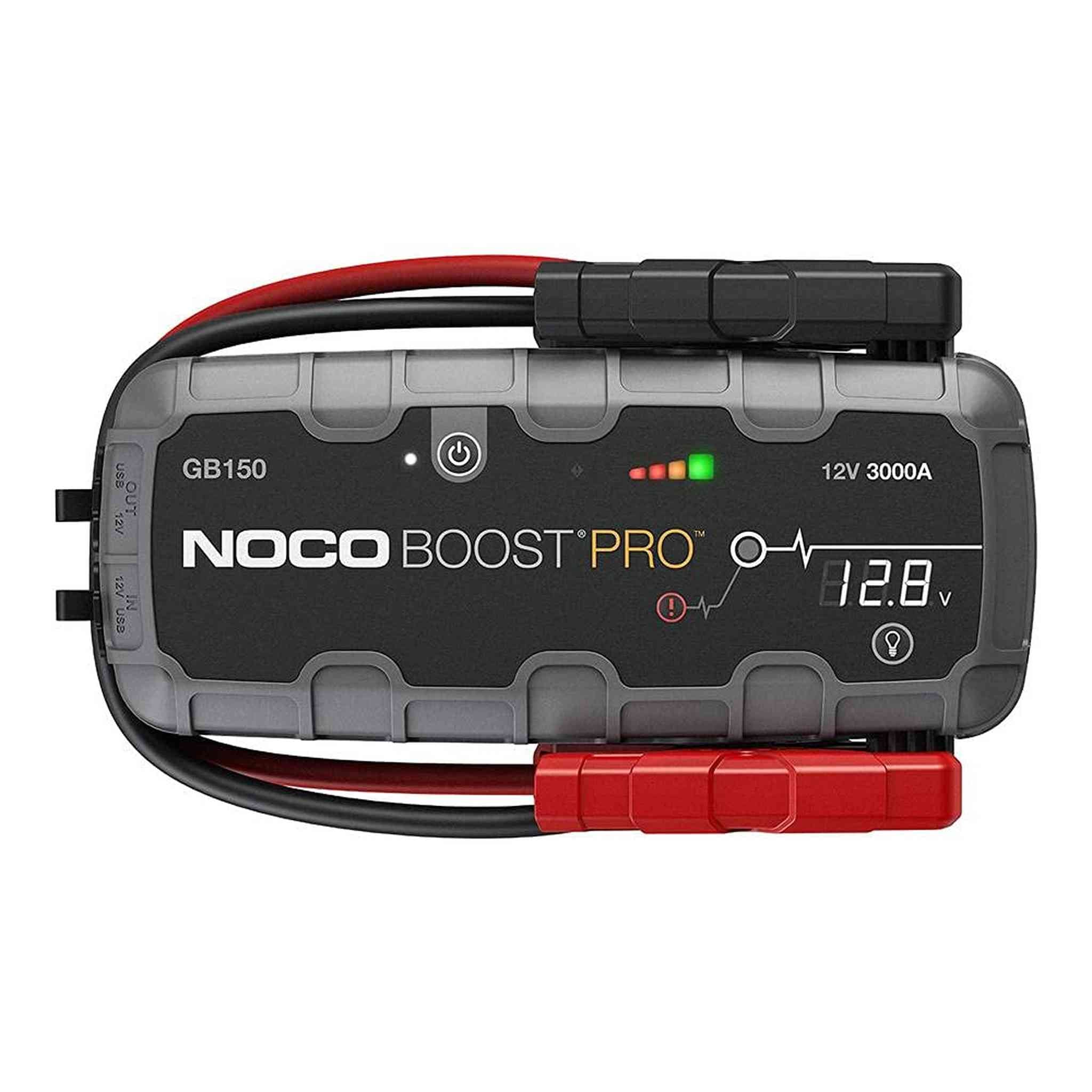 NOCO Boost Pro GB150 3000A UltraSafe Car Battery Jump Starter, 12V Battery Pack, Battery Booster, Jump Box, Portable Charger and Jumper Cables for 9.0L Gasoline and 7.0L Diesel Engines NOCO